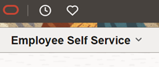 Employee Self Service dropdown menu