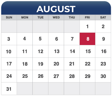 August Calendar August Calendar