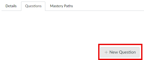 a screenshot of the +Question button